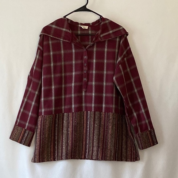 Oddy Size M Button Pullover Long Sleeve Hoodie - Picture 1 of 16